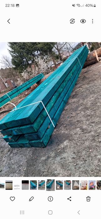 Więźba dachowa łaty deski szalunkowe stemple kantowki lata dachowa