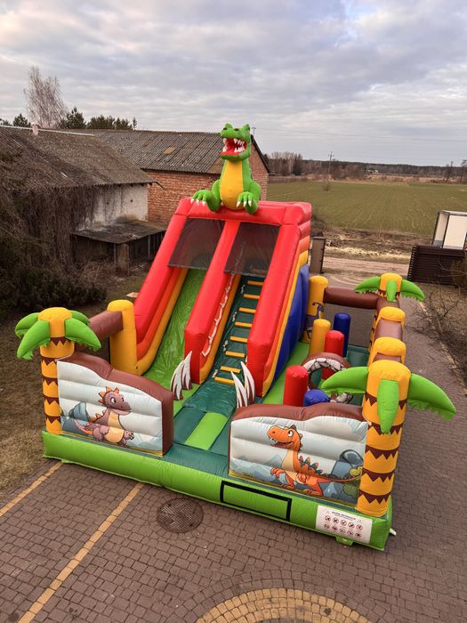 Namiot imprezowy 5x8,5x6 50/30 osób, stoły, DMUCHANIEC