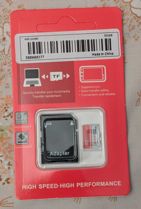 Cartão microSD Drive 512GB - *NOVO*