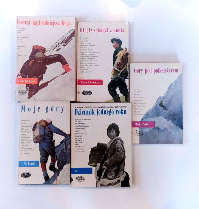 Seria 5 książek Naokoło Świata "Moje góry, dziennik jednego roku.."