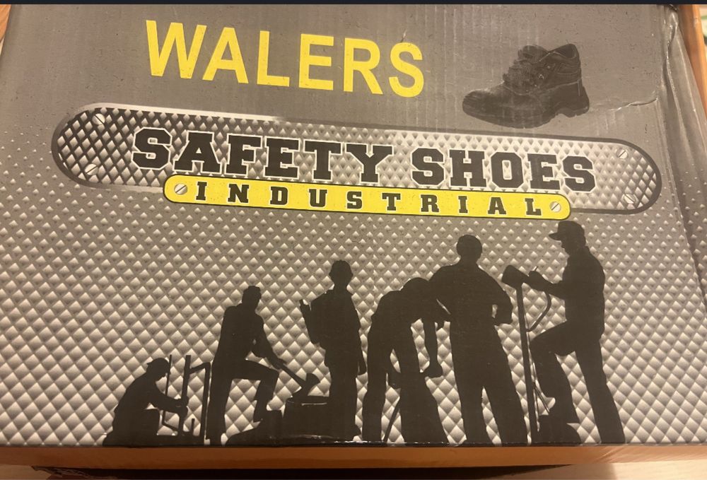 NOVAS Botas de Segurança Walers Industriais Biqueira Aço Tamanho 42/43