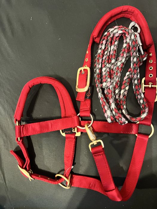 Kantar dla konia czerwony  nowy