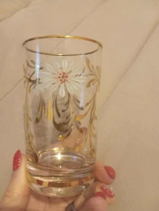 Copos muito antigos pintados á mão