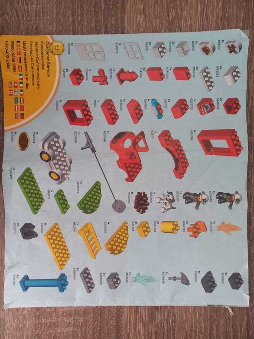 Лего Дупло Пожежне депо - Lego Duplo 76 деталей
