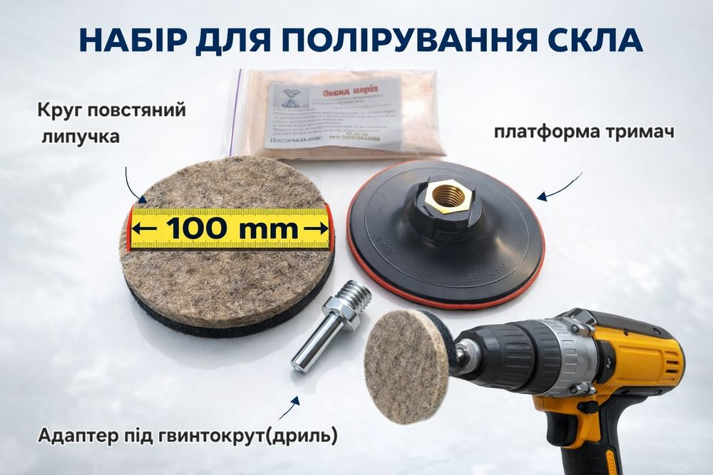 Набір для полірування скла