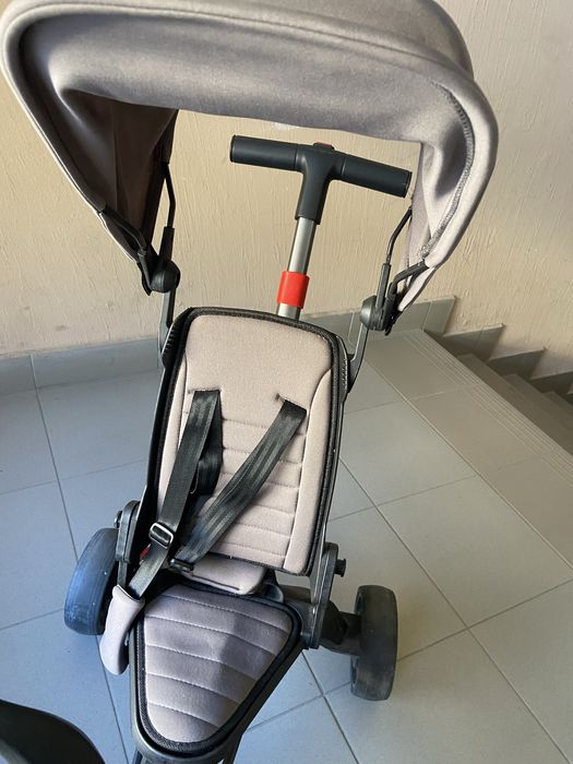 Трехколісний велосипед з ручкою, складний