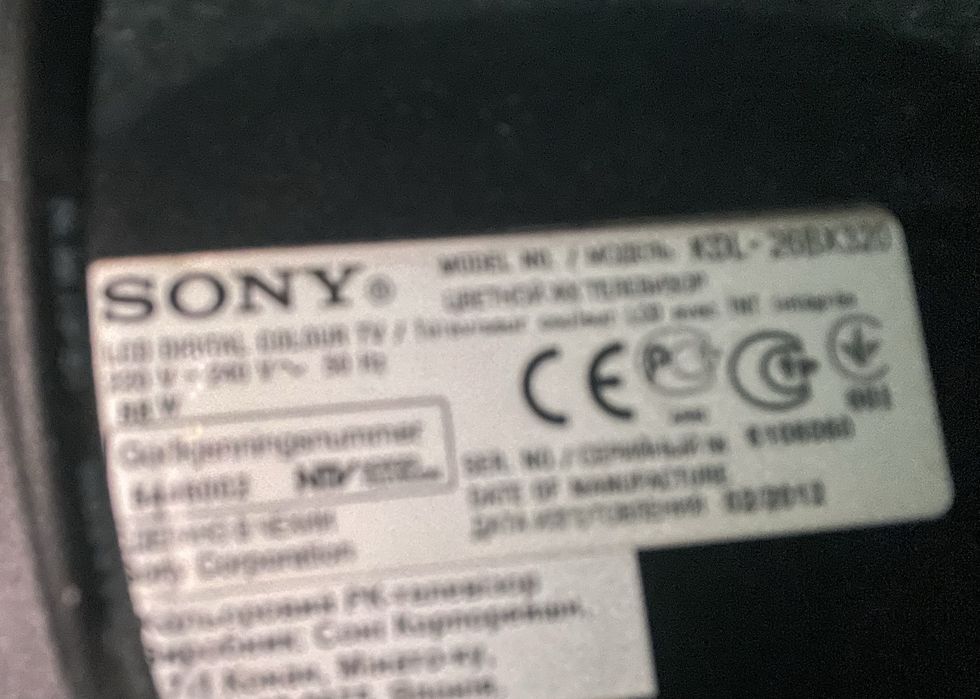 Sony Bravia KDL-26BX320 podstawa telewizora.