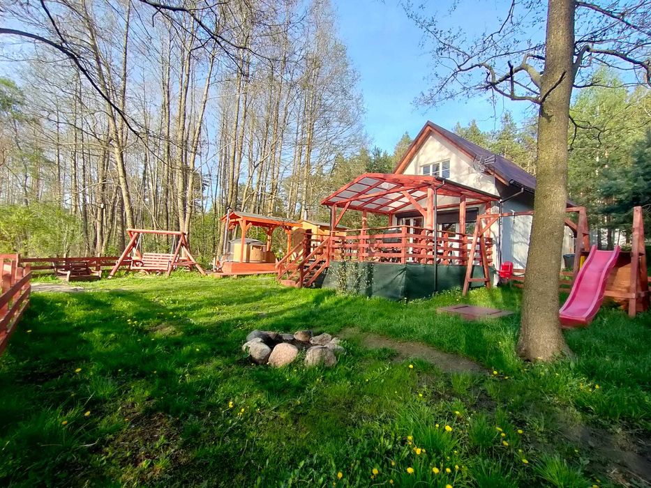 Leśny staw 1! Domek ze SPA! Sauna i balia na wyłączność!