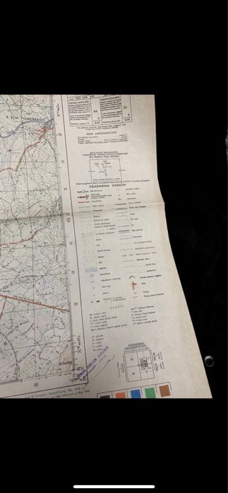Mapa Monte Cassino 1944 oryginał !