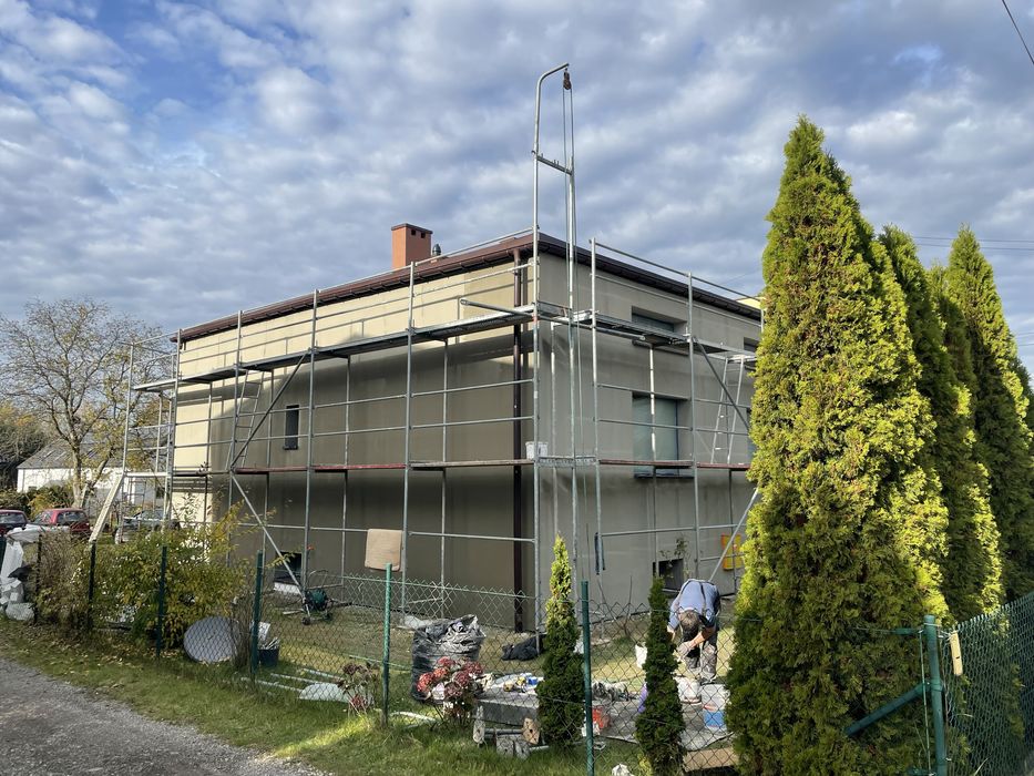 Zwyżka,Montaż rynien,Wycinka drzew, Wynajem rusztowań, elewacje