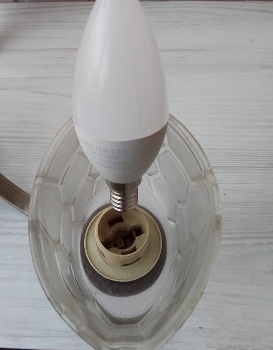 Люстра металл/скло