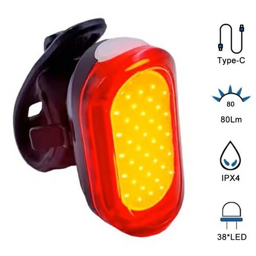 Яркая задняя велофара фара велосипедная маячок