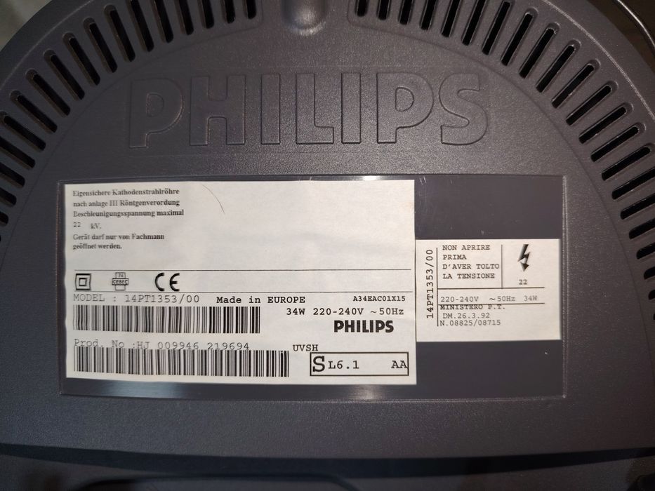 Televisão Antiga Marca Philips