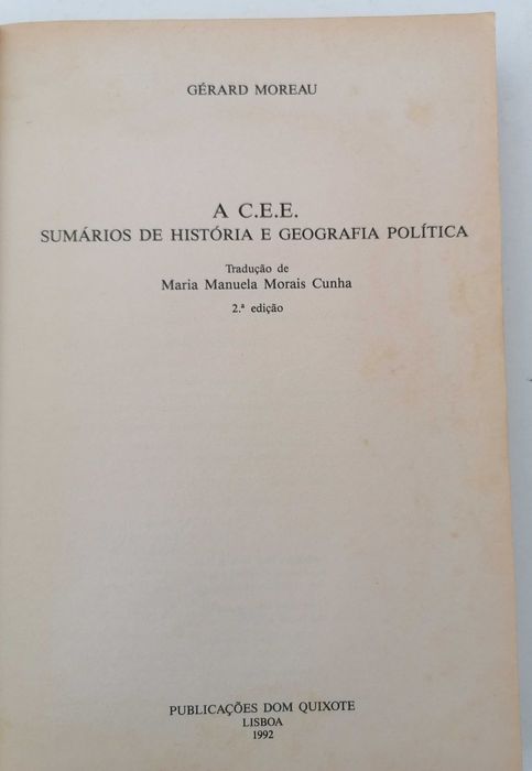 A CEE Sumários de História e Geografia Política
