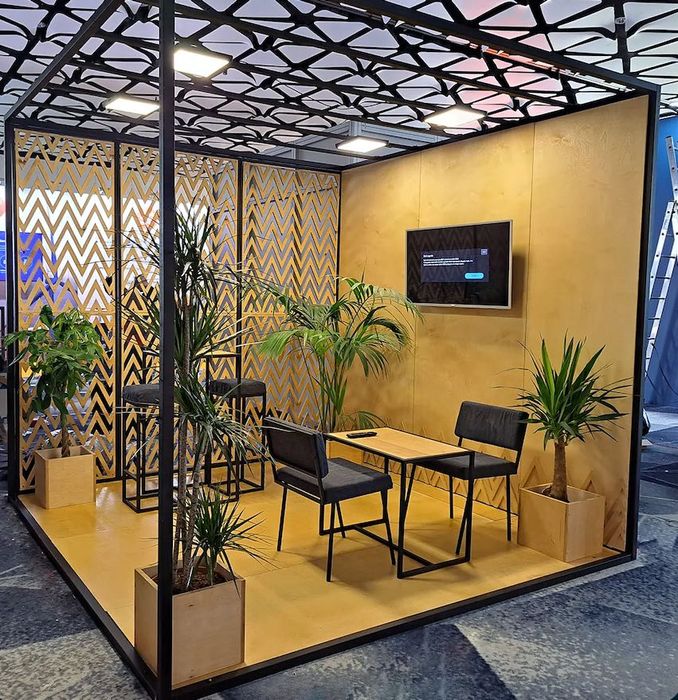 Stoisko wystawiennicze 3x5 m modułowe (opcja 3x3 m)