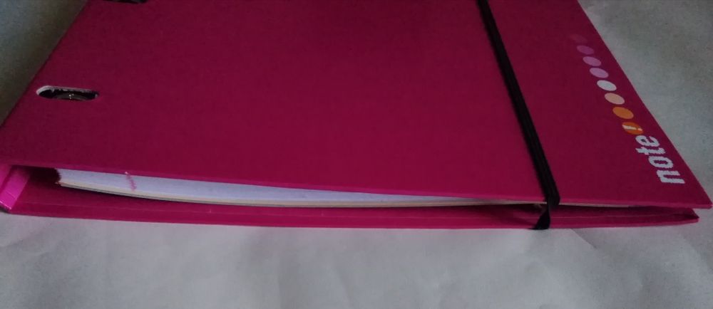 SALDOS Dossier lombada estreita, 4 argolas marca NOTE Material escolar