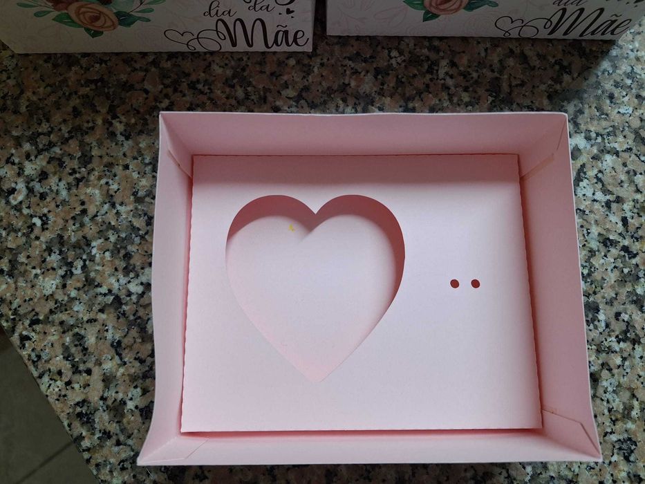 19 Caixas de bolos-dia da mãe - 15.5x12.5x5.5cm