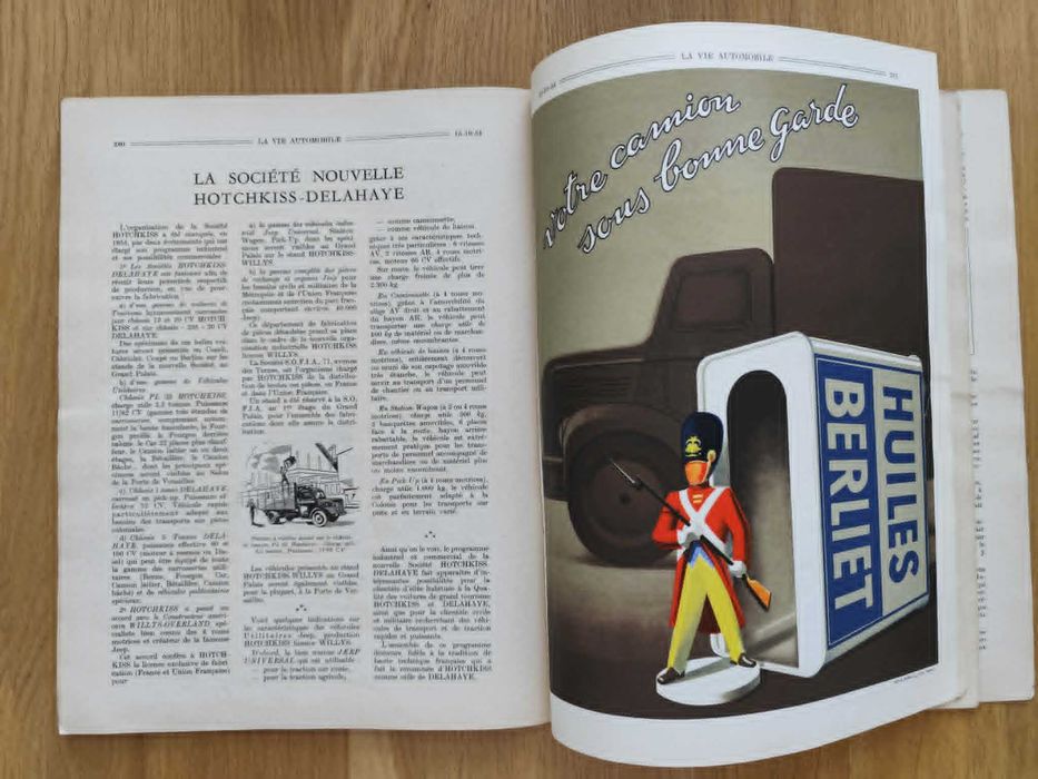 Czasopismo La Vie Automobile 1954