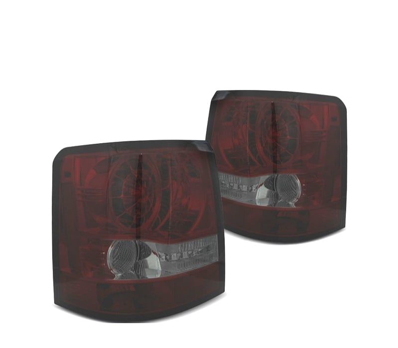 FAROLINS TRASEIROS RANGE ROVER SPORT 05-09 LED VERMELHO FUMADO