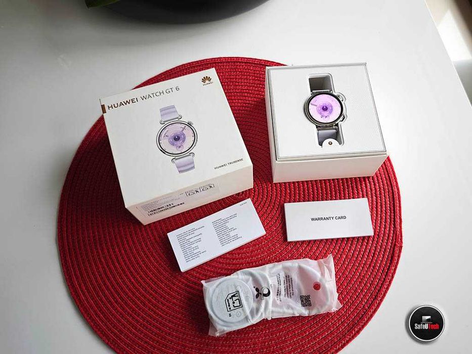 NIEUŻYWANY Huawei Watch GT6 41mm srebrny PURPLE FIOLETOWY - KPL. GW. 04.2028