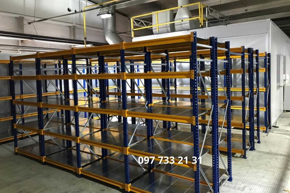 Посилені СТЕЛАЖИ для складу, магазину, сто, виробництва. Метал 2 мм