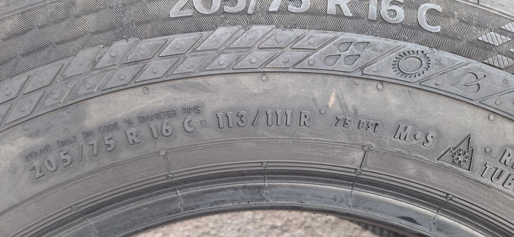205/75R16C Continental VanContact 4 season  7,5m 22r