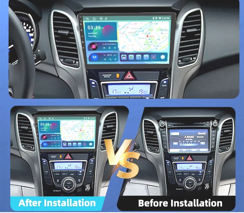 RÁDIO GPS ANDROID 13 HYUNDAI I30 07-11