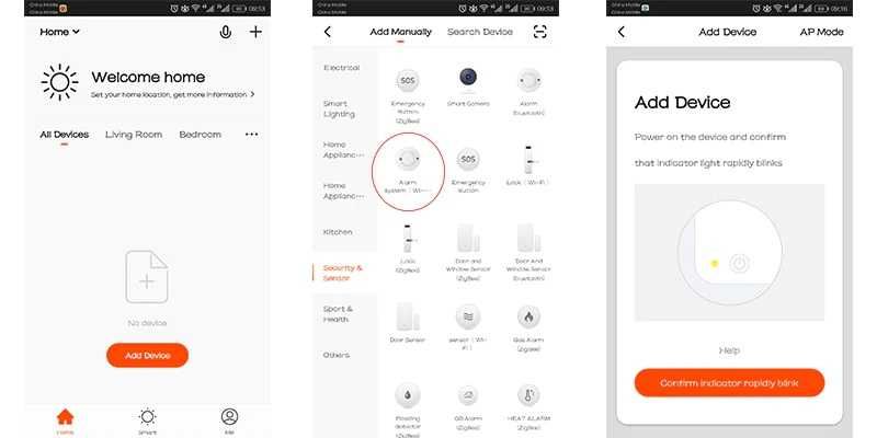 Sistema de tecnologia alarme intrusão casa wireless wi-fi Android ios