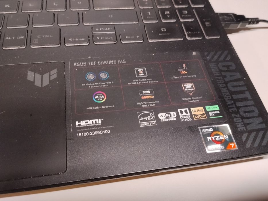 Portátil ASUS FA507nu  gaming