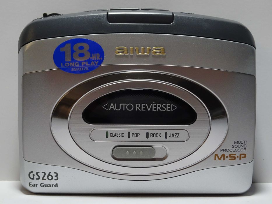 NOWY Walkman AIWA HS-GS263 (BK) Odtwarzacz Kasetowy MSP/ AR - 1998r.