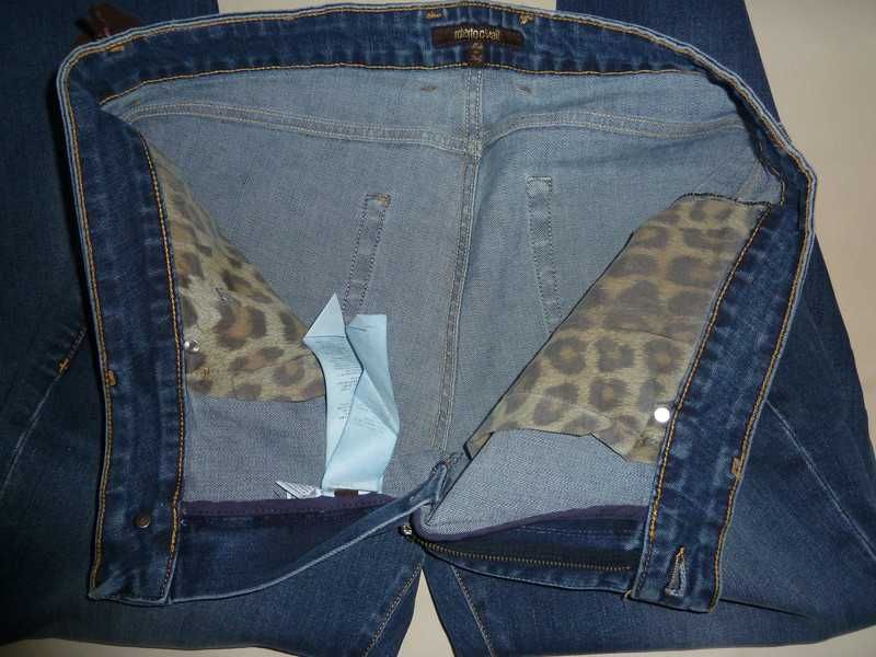 Calças de ganga novas italianas Robert Cavalli 48 - SALDO