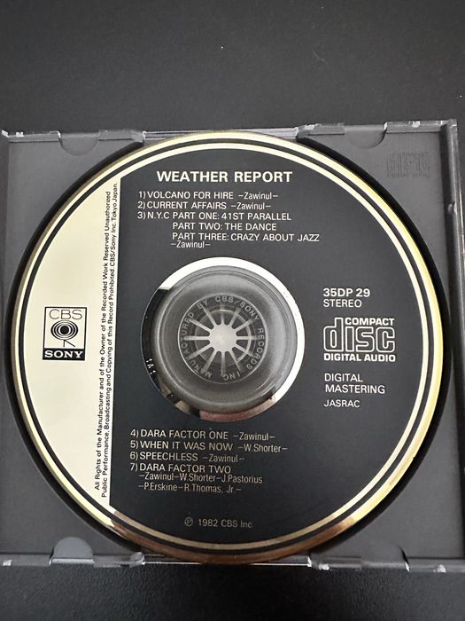 Weather Report 35DP 29 1A1 Gold Face  CD- wydanie japońskie 1982 !