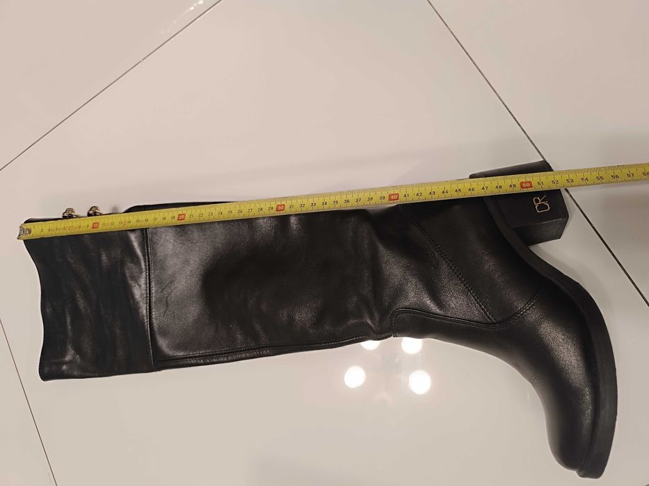 Skórzane kozaki Carinii rozm.36