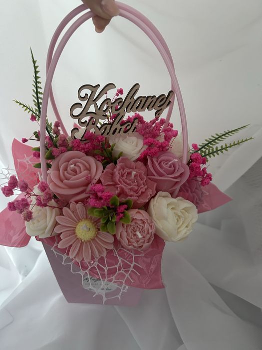 Bukiet świec. flower box