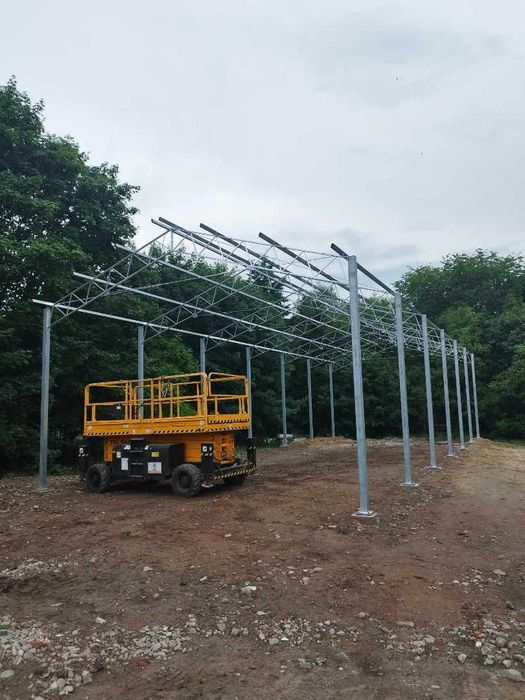 KONSTRUKCJA WIATA OCYNKOWANA 8x16 Garaż Magazyn Hala Rolna Blaszak