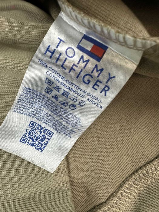 Bluza męska tommy hilfiger premium beżowa OUTLET z kapturem mały znaczek