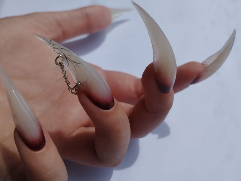 Накладні нігтики + набір для приклеювання