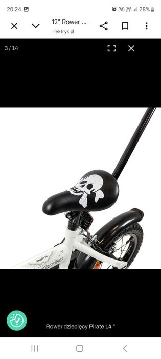 Rower dziecięcy  pirate  14"