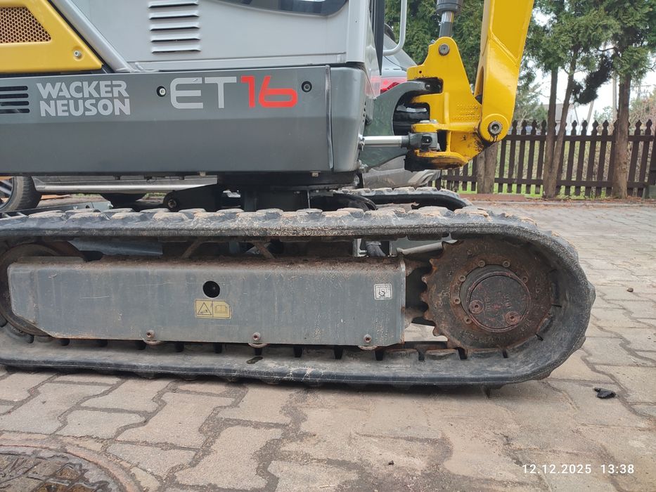 Wacker neuson et16 2019 r 1100h minikoparka bobcat cat yanmar