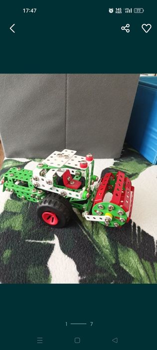 Klocki kombajn metalowy do skrecania