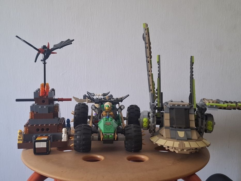 3 zestawy LEGO - Starhopper, Jungle Raider, Lava Dragon