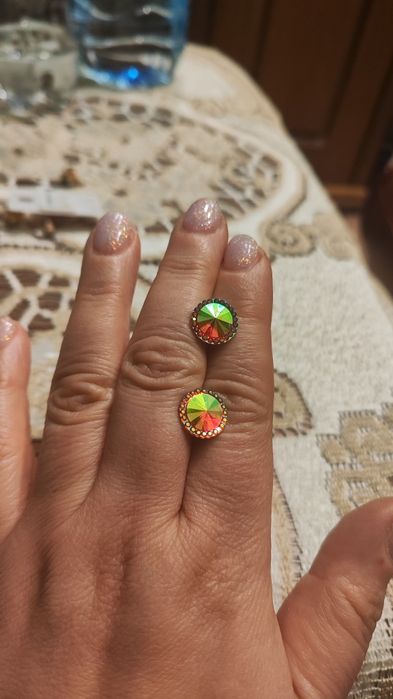 Kolczyki mistyczny topaz