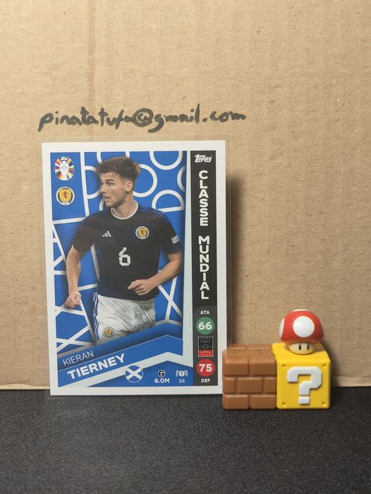 Carta Topps Kieran Tierney – Euro 2024 (Seleção da Escócia)