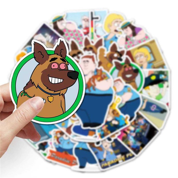 Naklejki Paradise PD 50 sztuk Bajka Animacja Kreskówkowe FOX Brickleberry spin-off Netflix