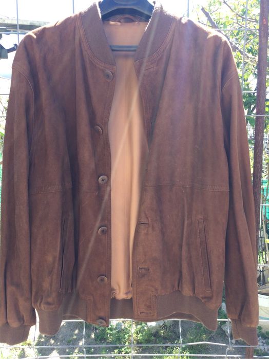 Casaco em pele de camurça  sem uso