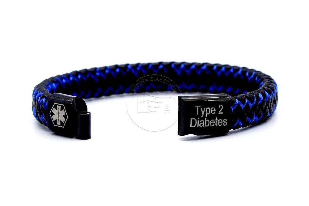 Bransoleta – INFO Medyczne CUKRZYCA 2 / DIABETES 2 – Black195