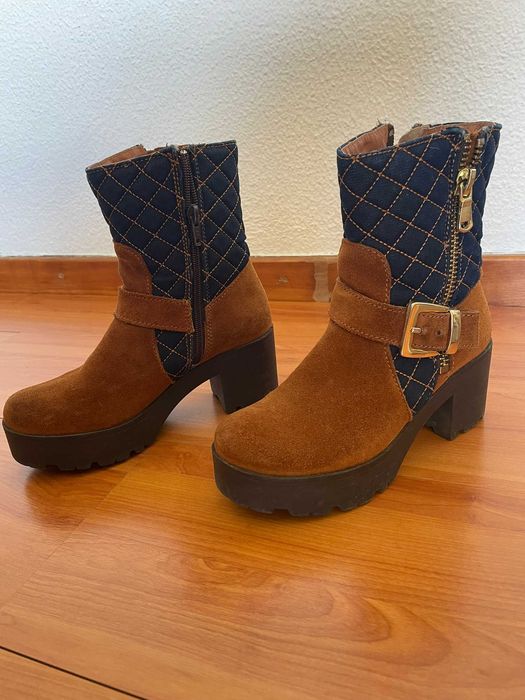 Botas Cano Medio- Salsa
