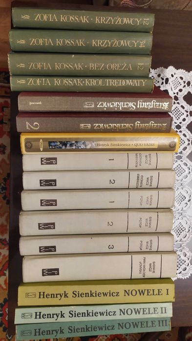 Zbiór książek Sienkiewicza Zofii Kossak