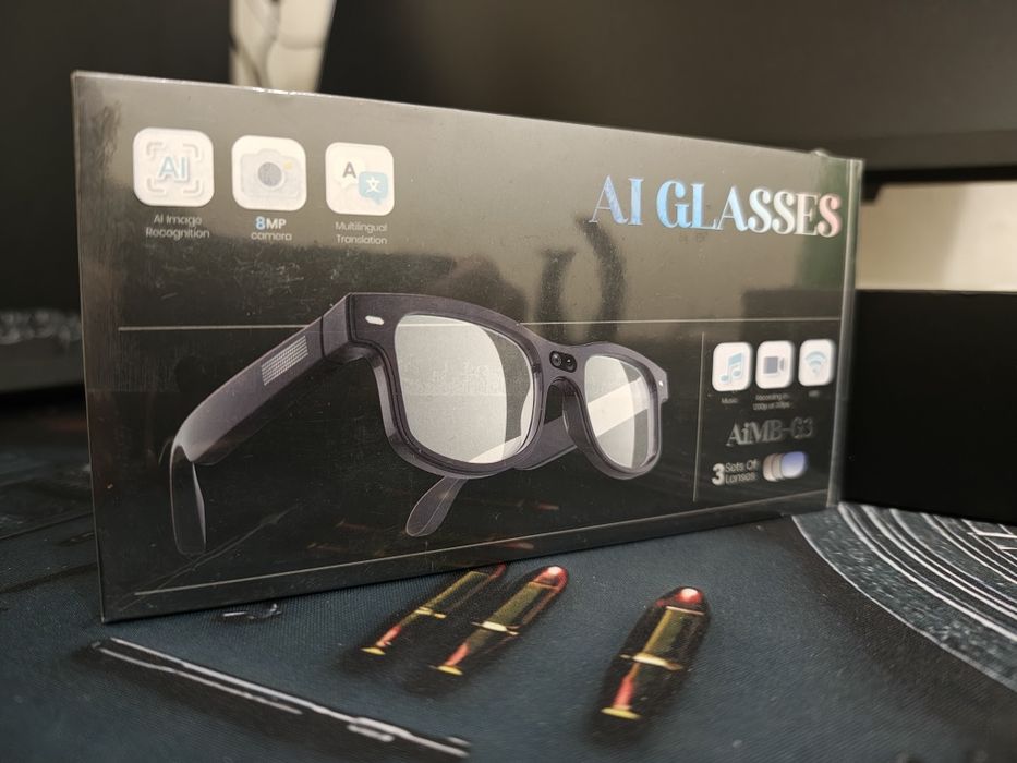 Смарт окуляри аналог Ray Ban Meta з камерою та ШІ ChatGPT&Gemini