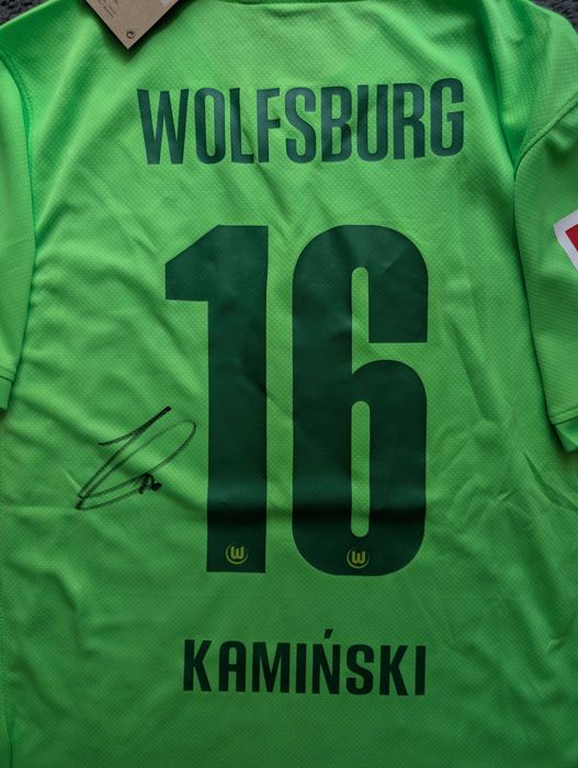 Koszulka Wolfsburg 24/25 JAKUB KAMIŃSKI z autografem